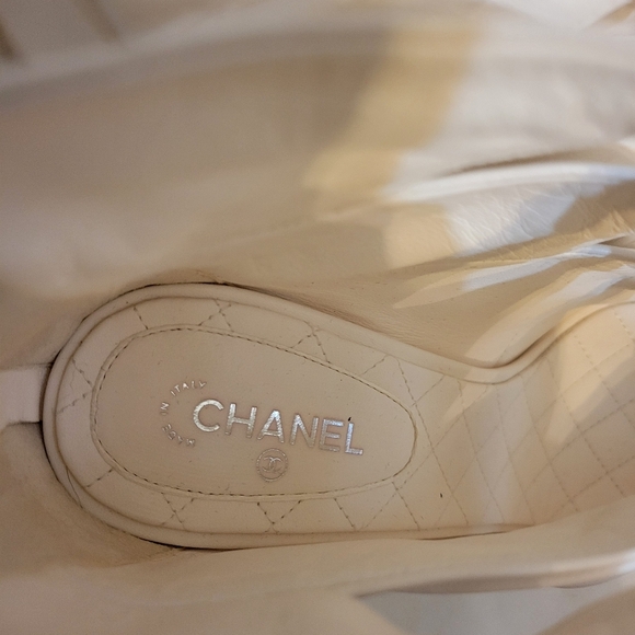 CHANEL white heels- size 39 - Picture 5 of 11